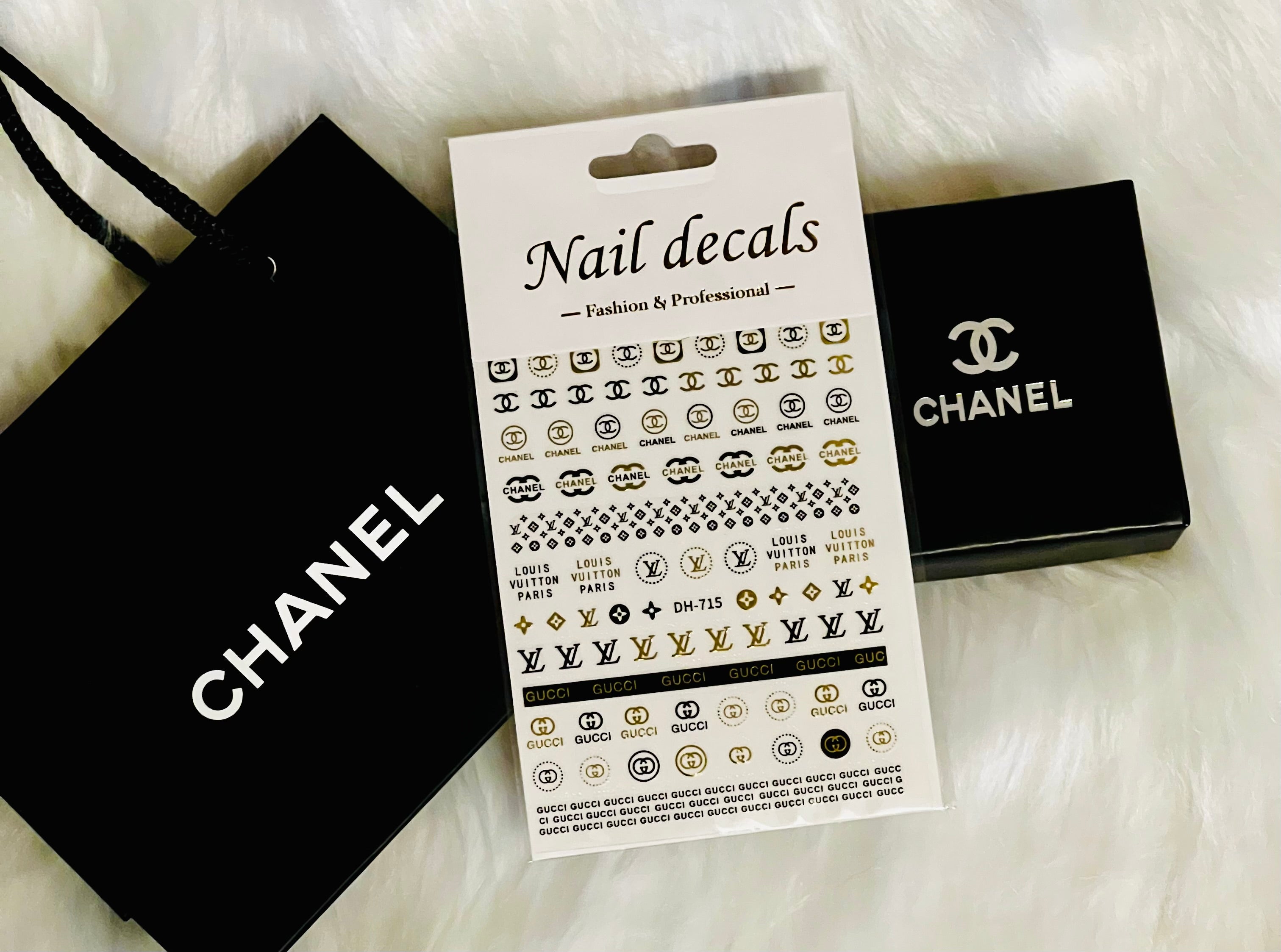 Featuring our Luxury Designer Logo Brand Nail Art Collection