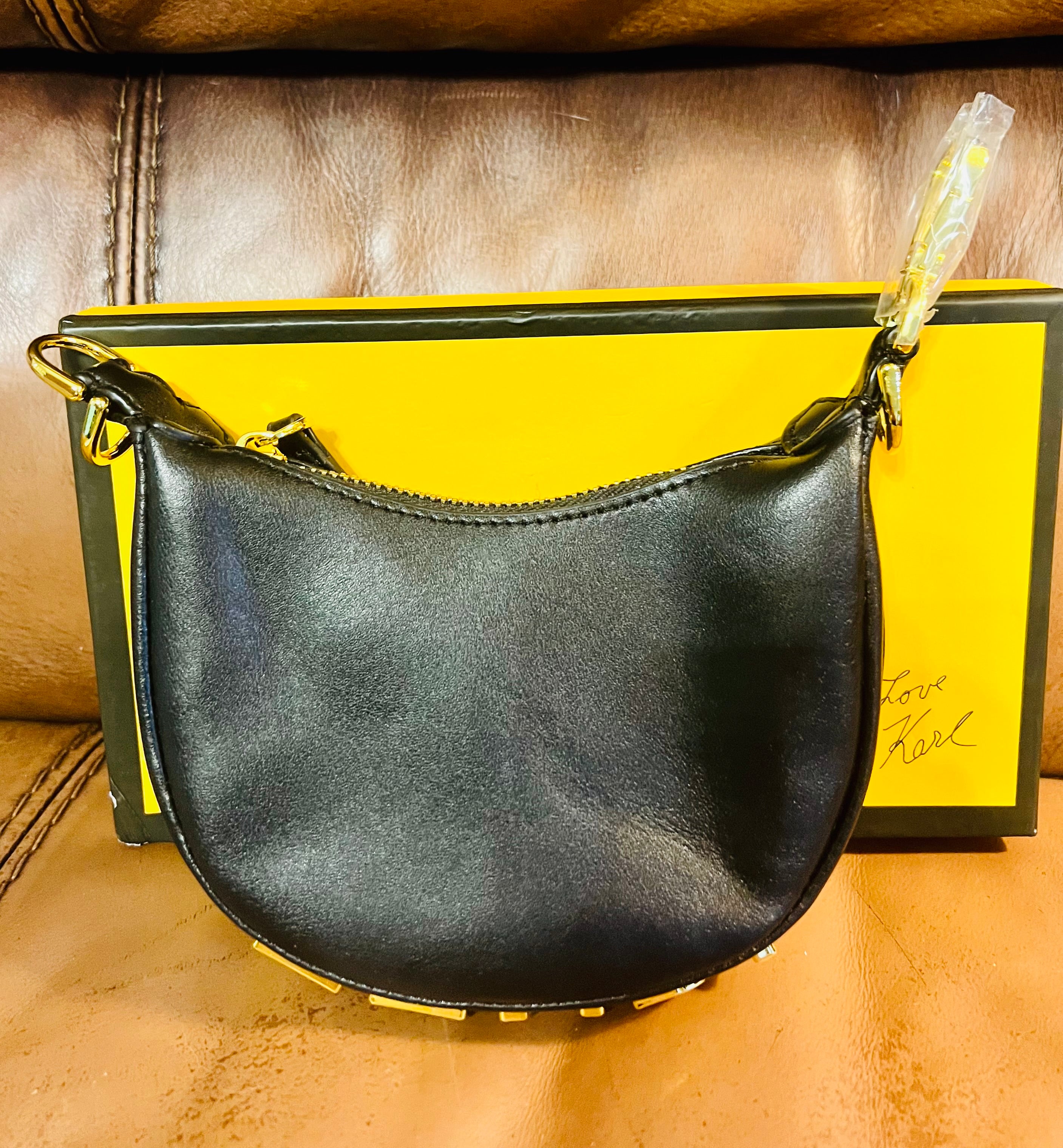 FENDI Mini Black Leather Bag