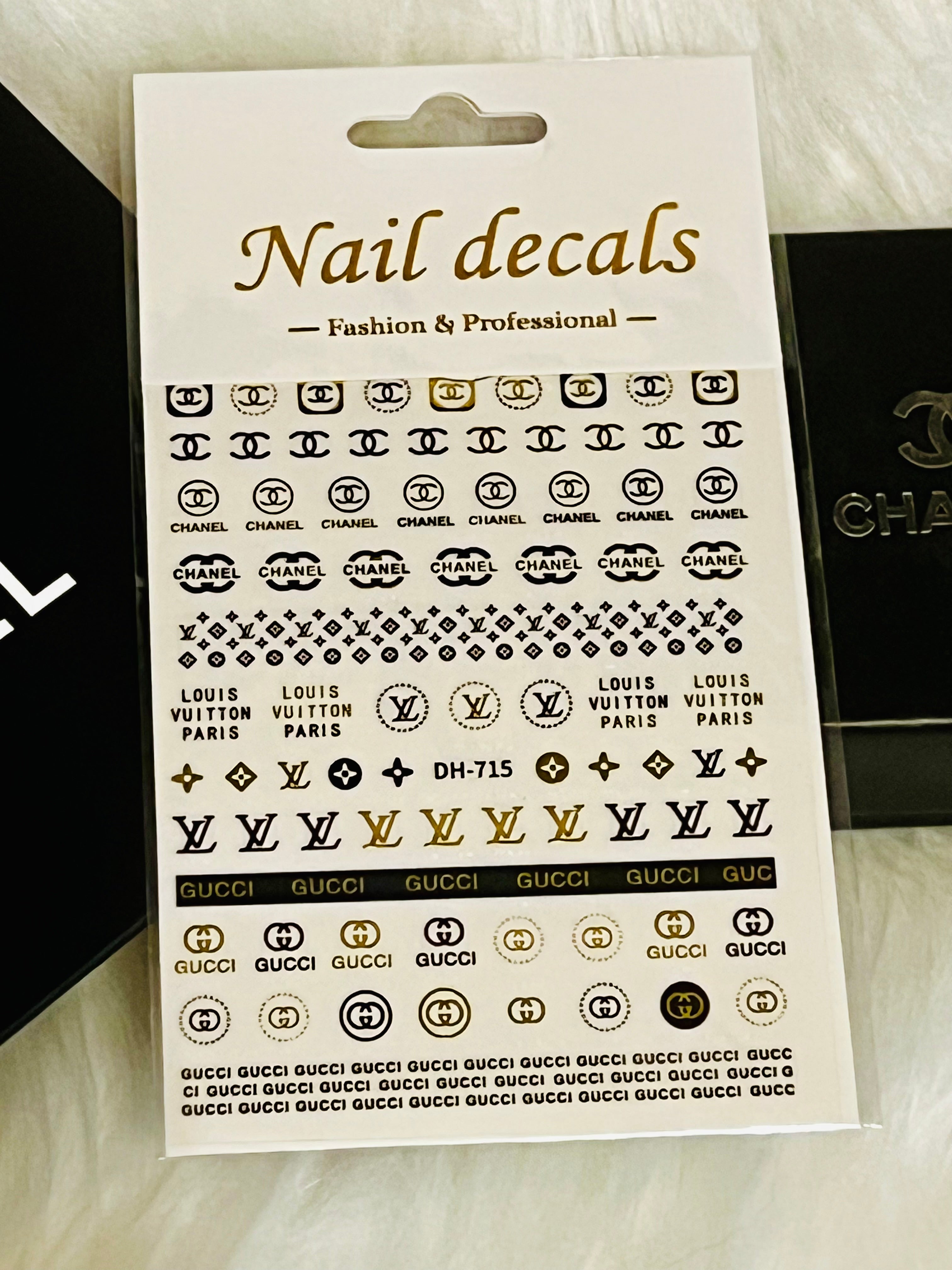 Luxury Brand Designer 3D Nail Art