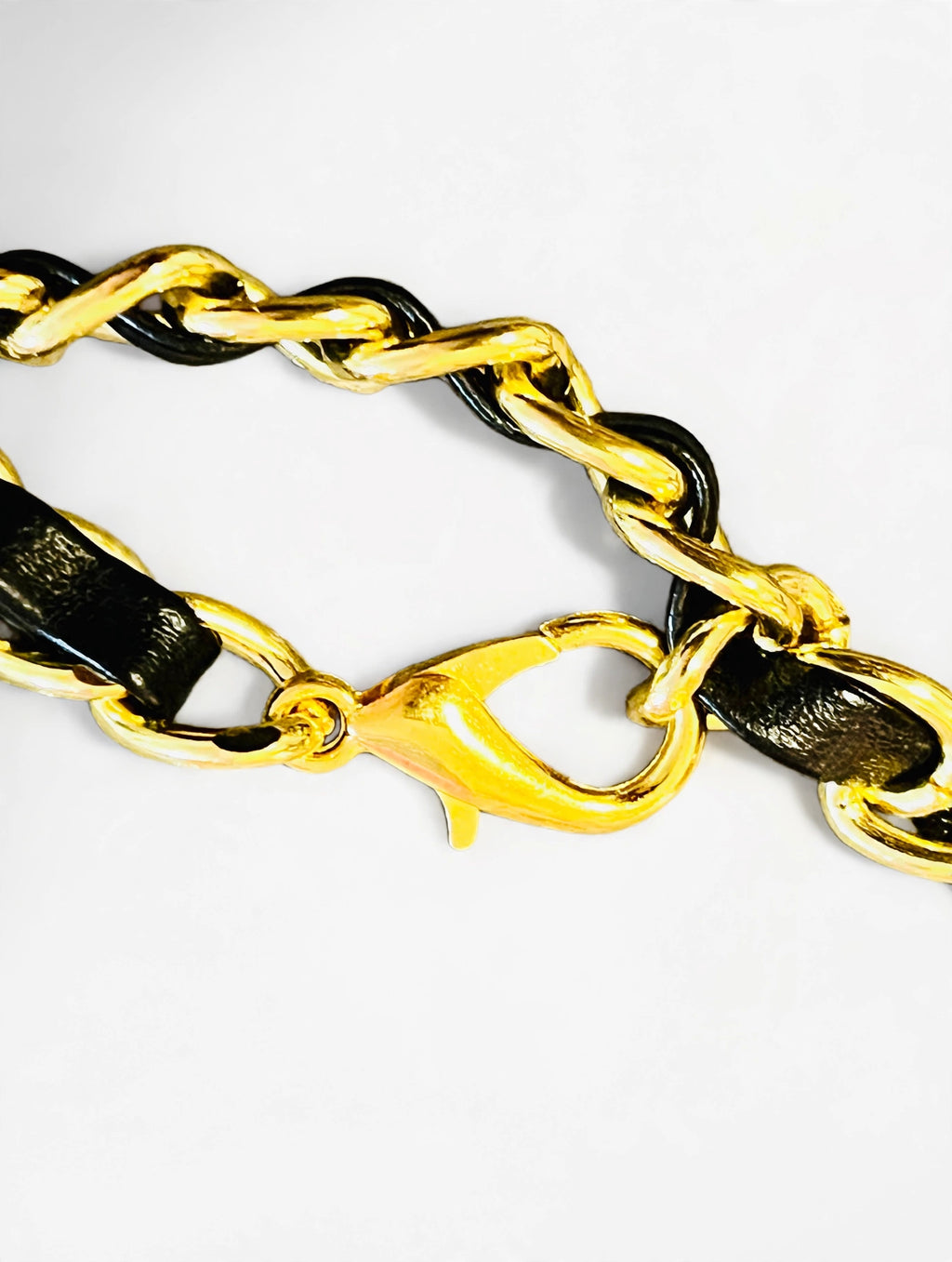 Chanel Gold Chain Braided Logo Belt -  Interlocking Adjustable Chanel Wrap Waist Body Chain