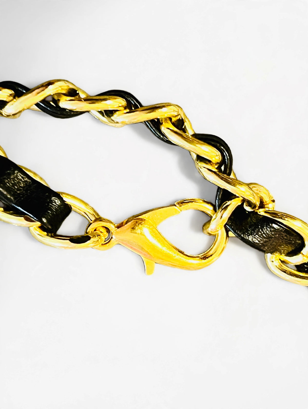 Chanel Gold Chain Braided Logo Belt -  Interlocking Adjustable Chanel Wrap Waist Body Chain