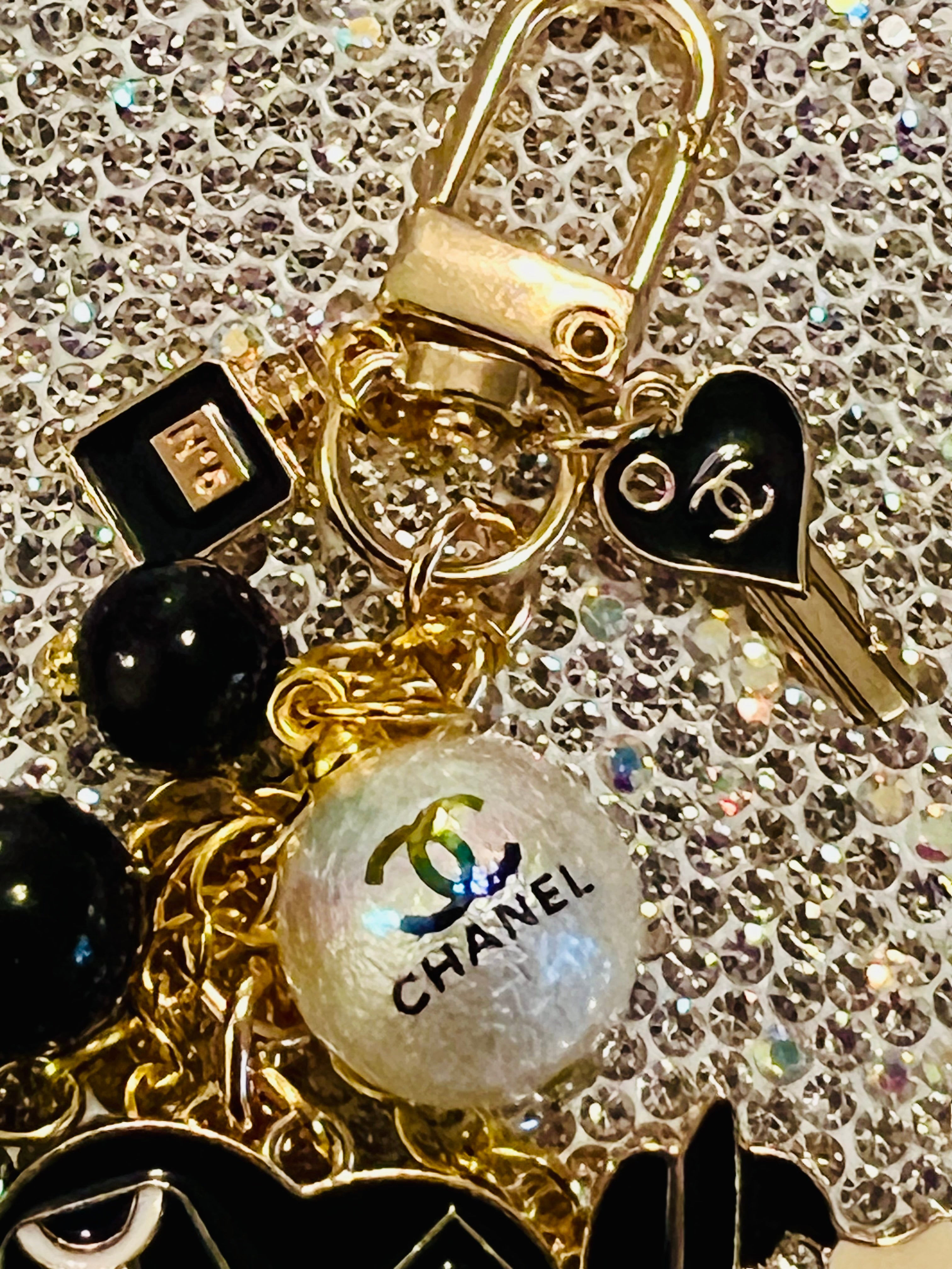 Chanel Keychain Bag Charm Black & Gold
