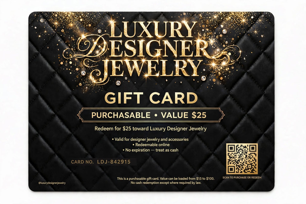 Luxury Designer Jewelry Gift Cards $15-$100 | Online Gift Card for Designer Jewelry and Accessories