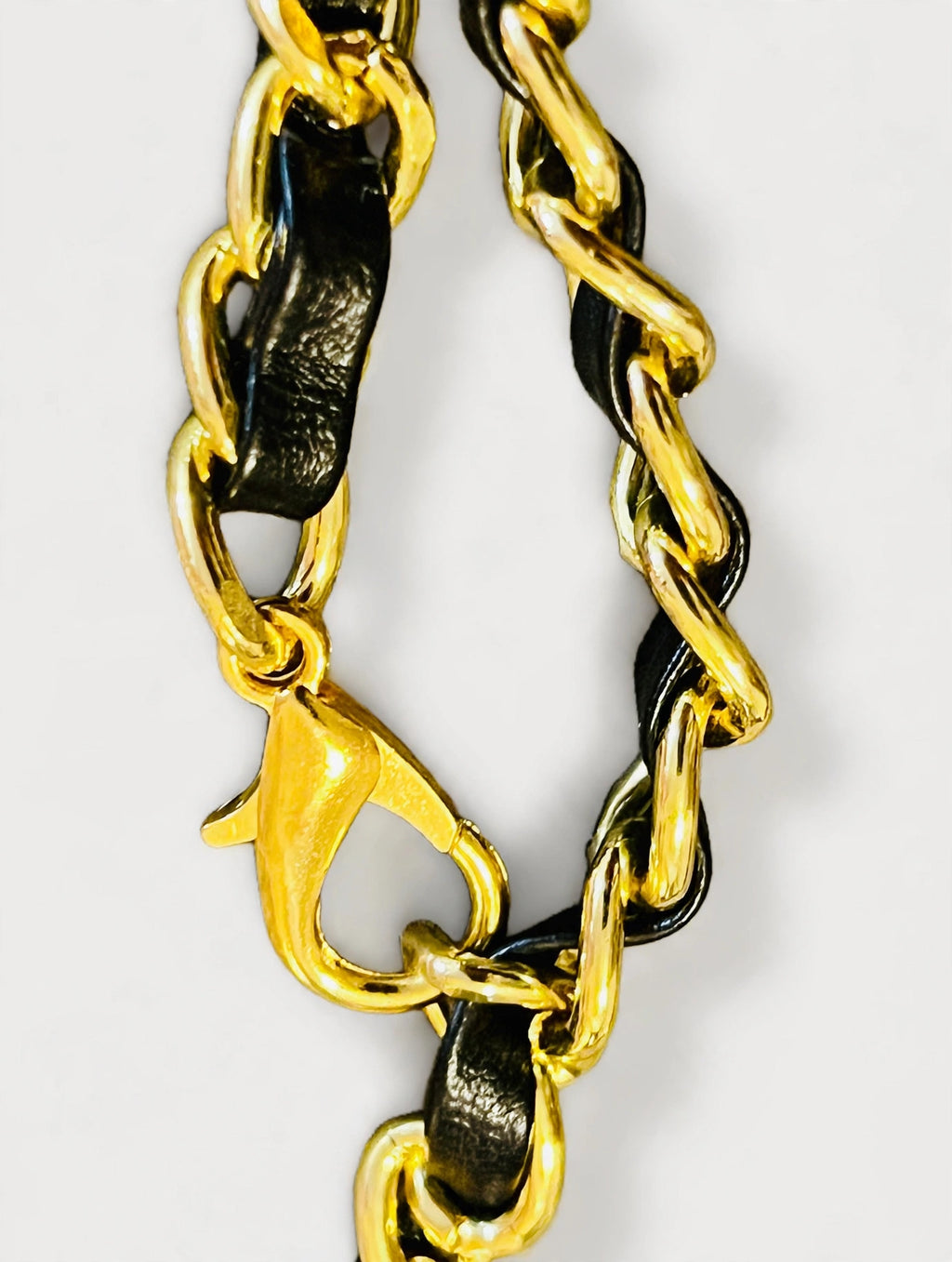 Chanel Gold Chain Braided Logo Belt -  Interlocking Adjustable Chanel Wrap Waist Body Chain