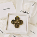 Urbane Bronze Chanel Logo Ancient Brooch