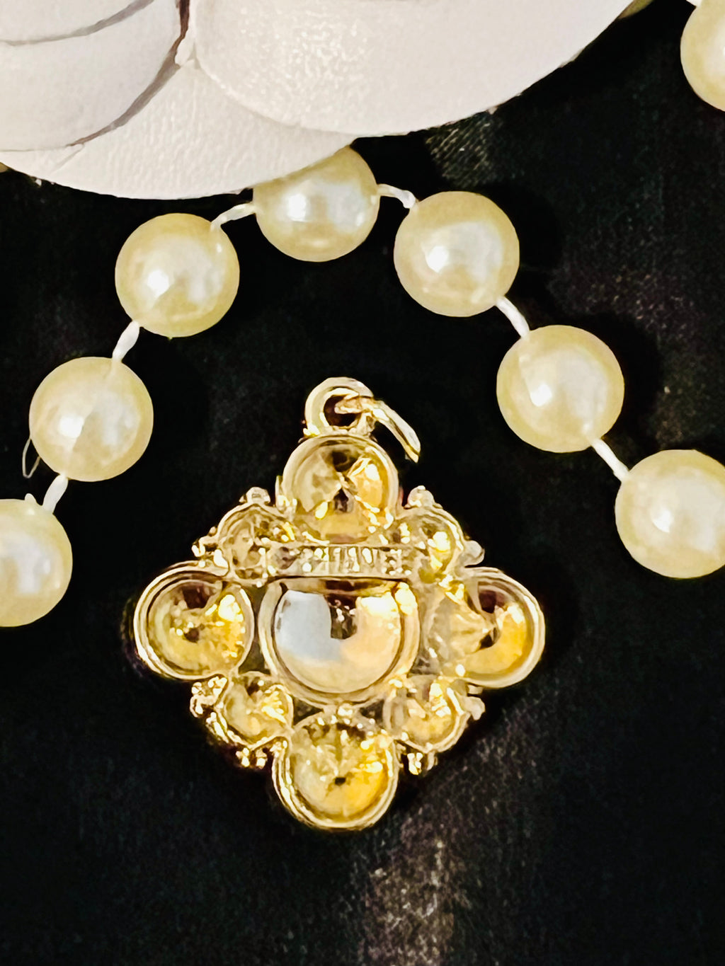 Vintage Inspired Emerald Chanel Pendant