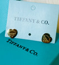 Tiffany & Co. Iconic Please Return to Tiffany Gold Heart Stud Earrings