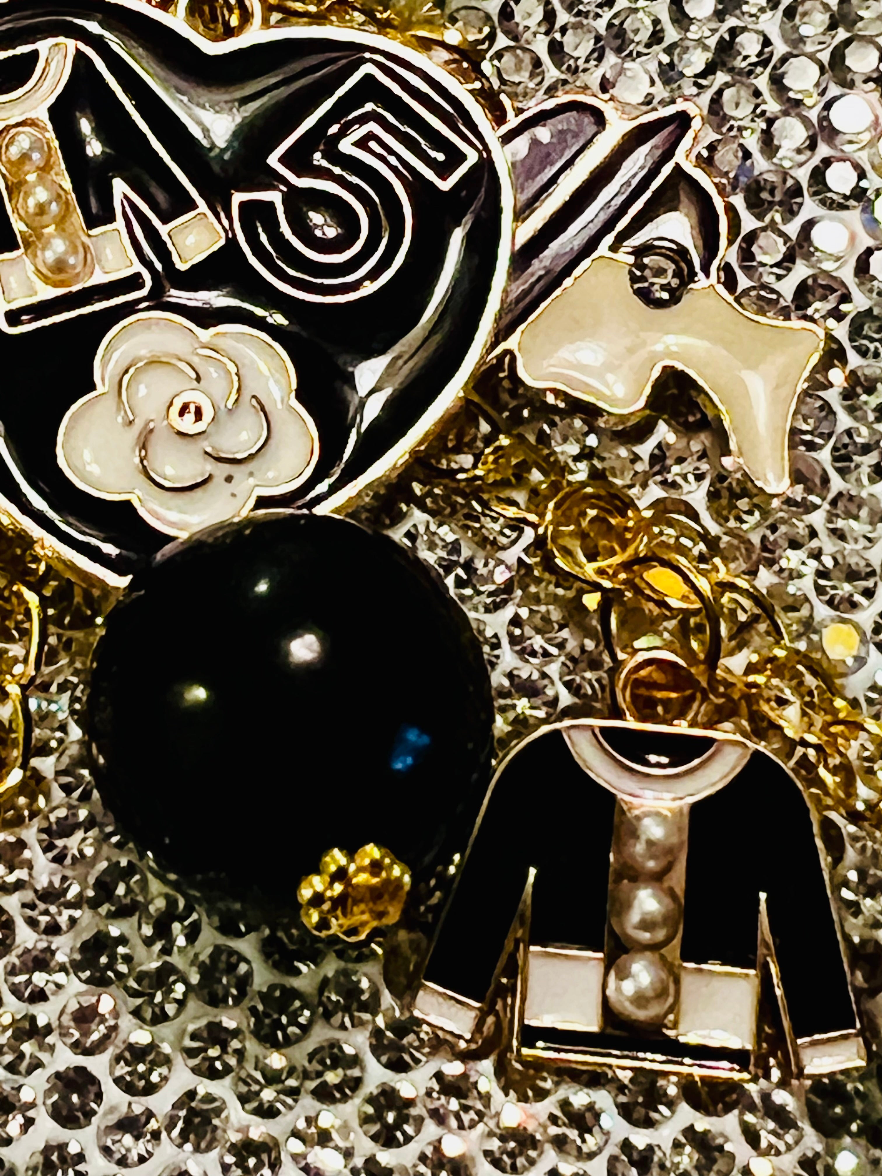 Chanel Keychain Bag Charm Black & Gold