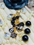 Chanel Keychain Bag Charm Black & Gold