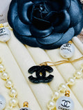 CHANEL Iconic Black Pendant Necklace