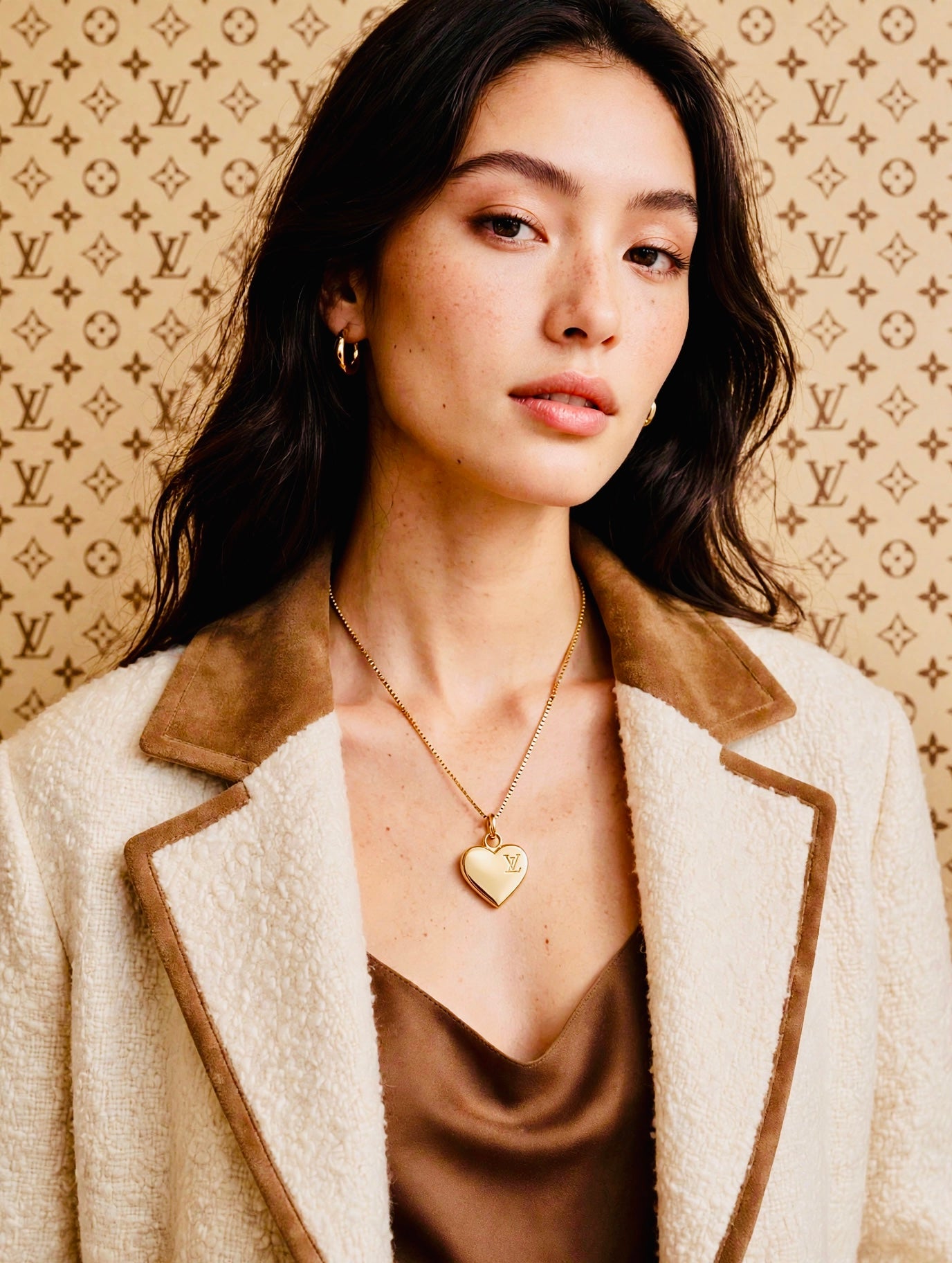 💛Louis Vuitton Gold Heart Pendant Necklace💛