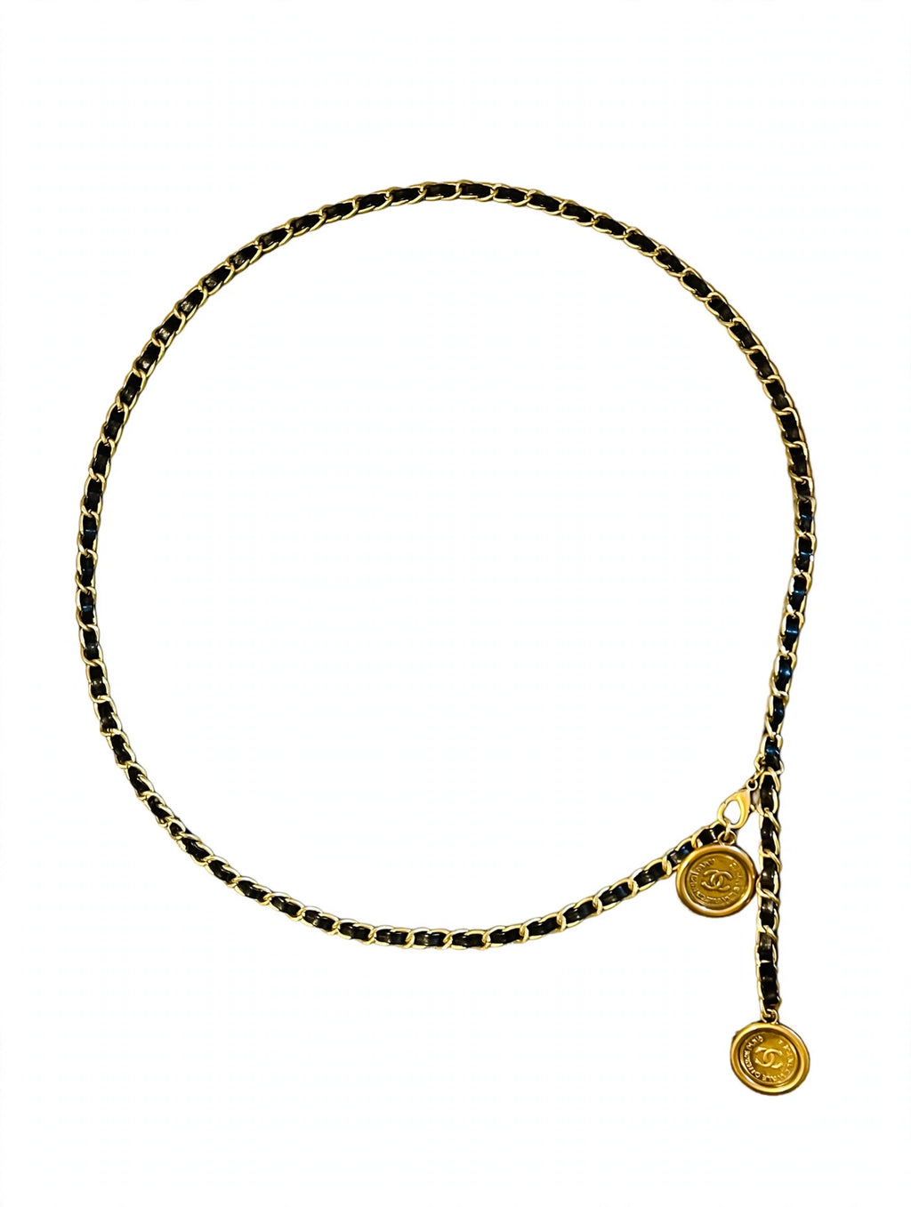 Chanel Gold Coin Medallion Chain Belt Adjustable Waist