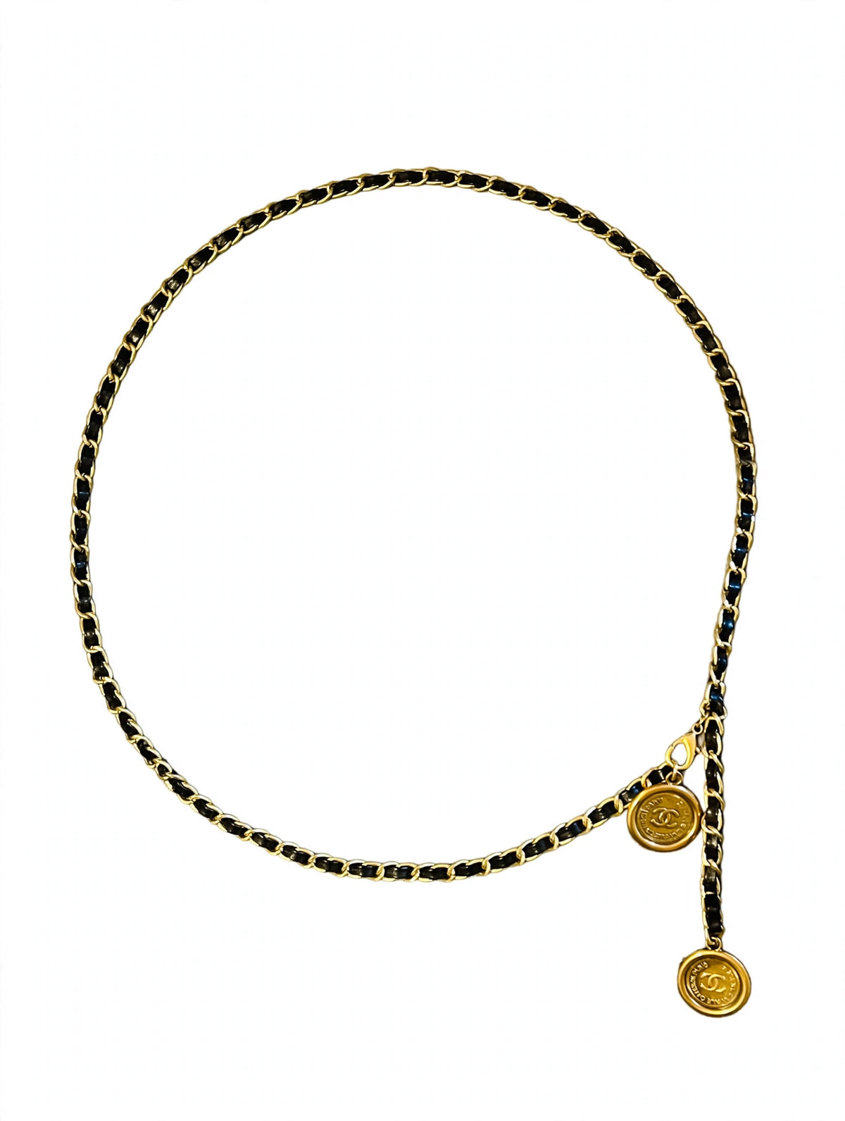 Chanel Gold Coin Medallion Chain Belt Adjustable Waist
