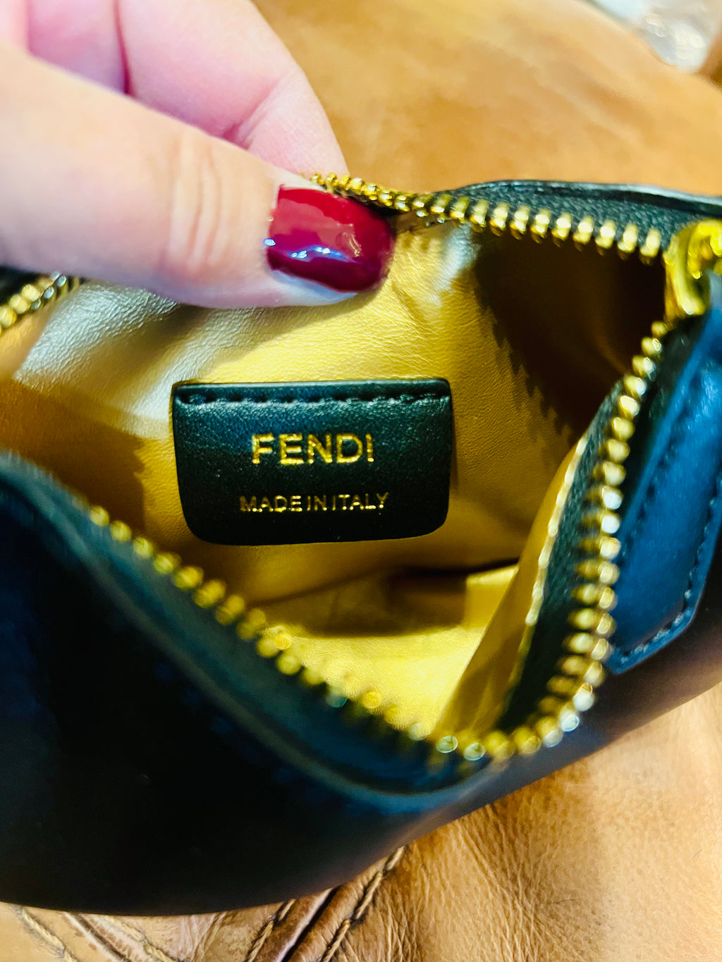 FENDI Mini Black Leather Bag