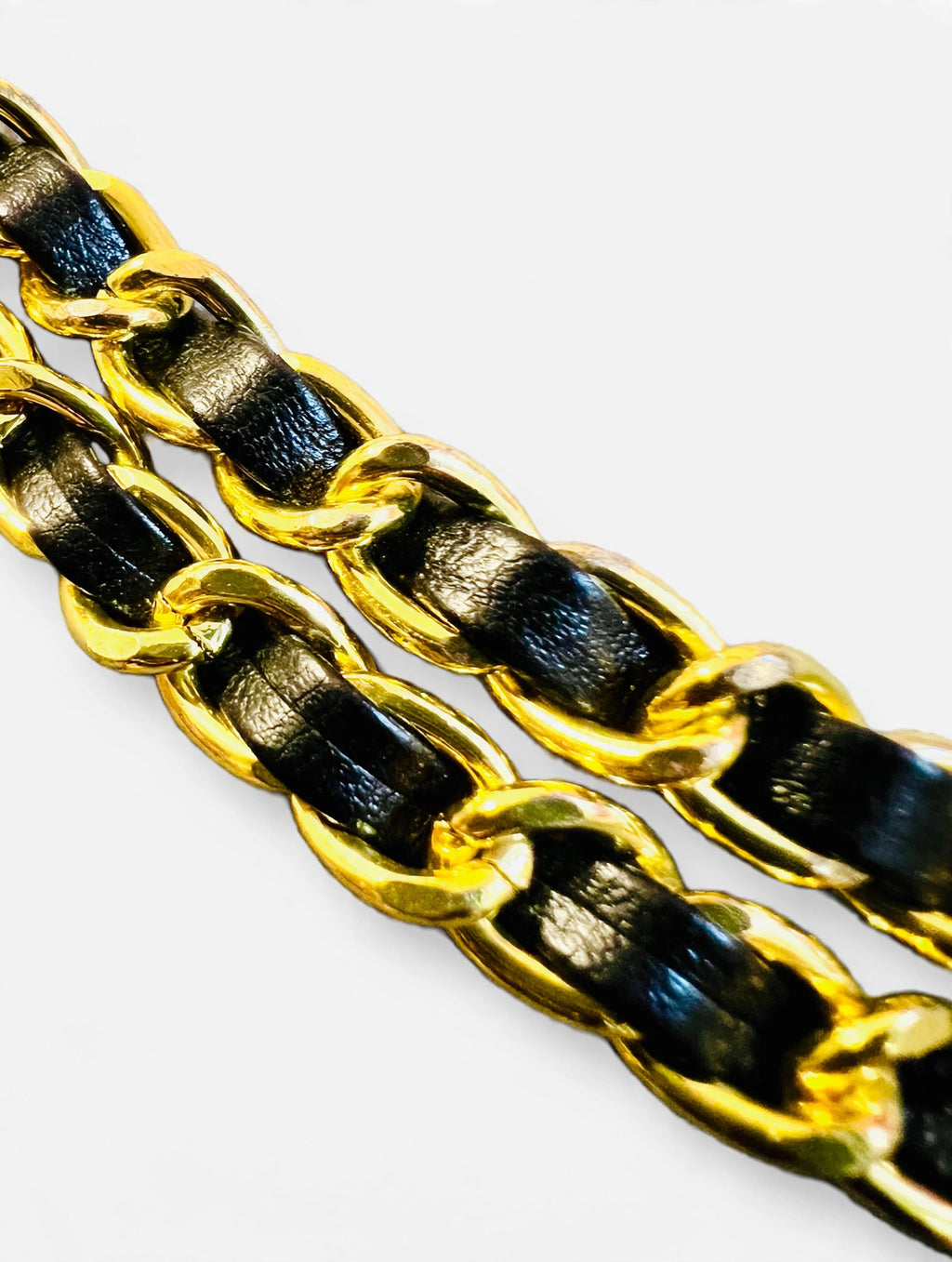 Chanel Gold Chain Braided Logo Belt -  Interlocking Adjustable Chanel Wrap Waist Body Chain