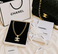 Luxury Gold CC Pendant Necklace