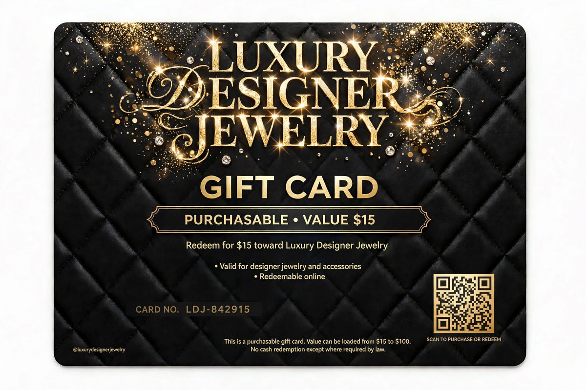 Luxury Designer Jewelry Gift Cards $15-$100 | Online Gift Card for Designer Jewelry and Accessories